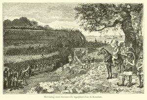 Ataque a un campamento germánico por los romanos de Willem II Steelink
